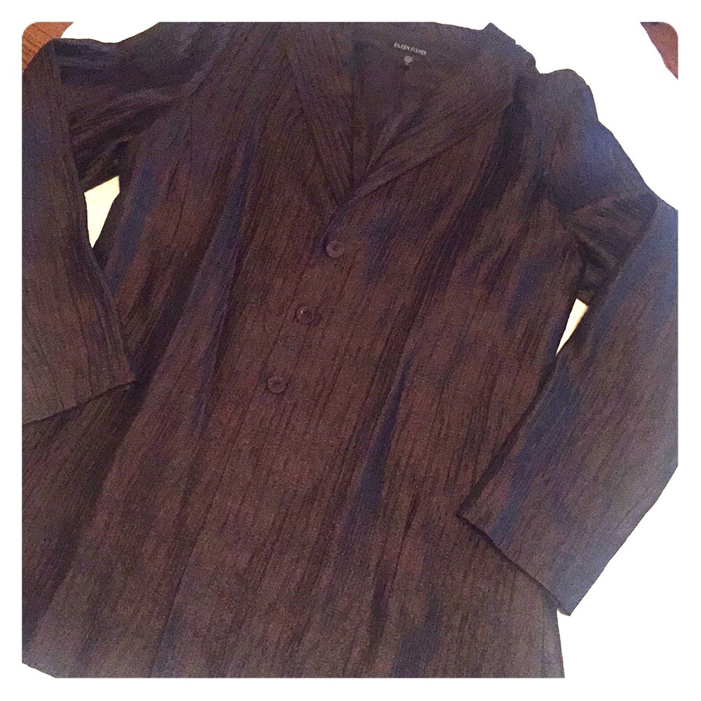 Eileen Fisher silk jacket